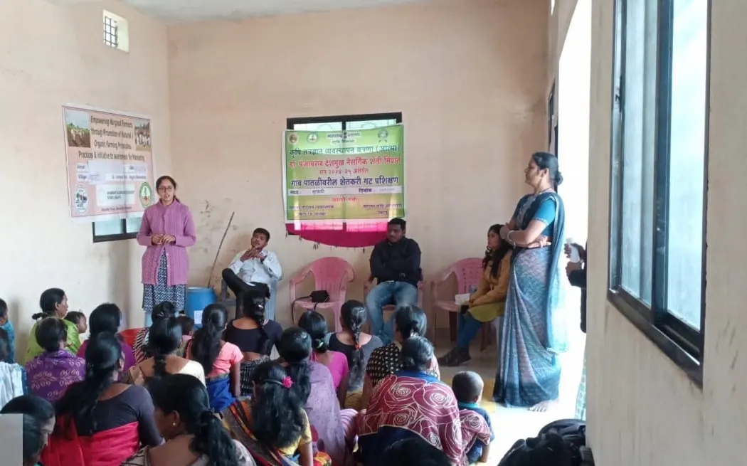 A training session for village women, December 2024.