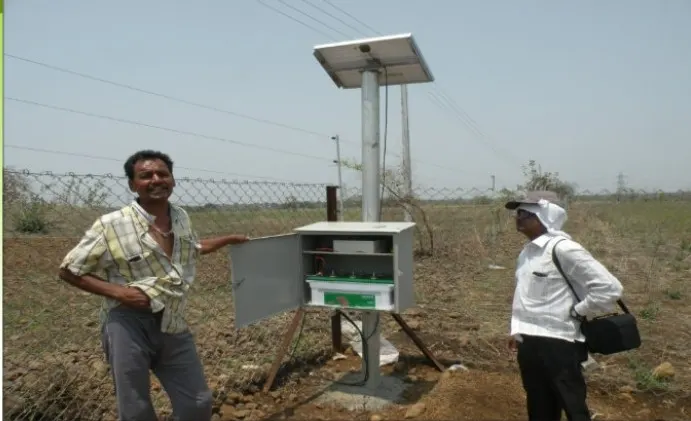 A solar fence unit near NETRAVAN.
